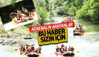 Melen Çayı'nda rafting sezonu başladı