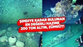 Batık gemide 200 ton altın bulundu