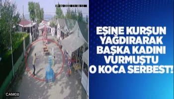 Eşine kurşun yağdıran koca adli kontrolle serbest