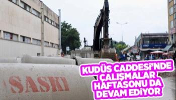 Kudüs Caddesi’nde çalışmalar sürüyor