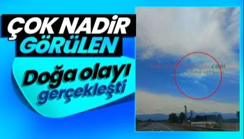 Akyazı'da çok nadir görülen doğa olayı gerçekleşti