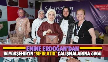 Emine Erdoğan'dan Büyükşehir standını ziyaret