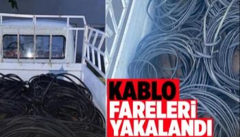 Kablo hırsızı 3 kişi yakalandı