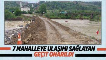 Beldibi'ndeki geçit onarıldı