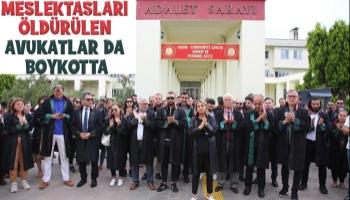 Sakarya’da avukatlar öldürülen meslektaşları için toplandı