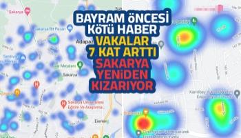 Sakarya'nın korona haritası kızarmaya başladı