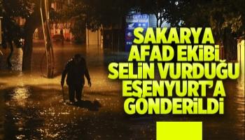 Sakarya AFAD'dan İstanbul'a ekip gönderildi