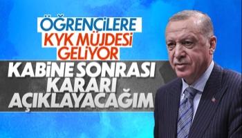 Cumhurbaşkanı Erdoğan'dan gençlere KYK kredisiyle ilgili müjde