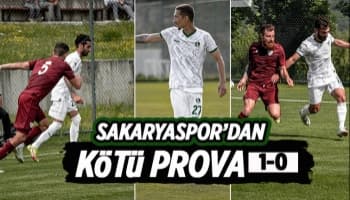 Sakaryaspor hazırlık maçında mağlup