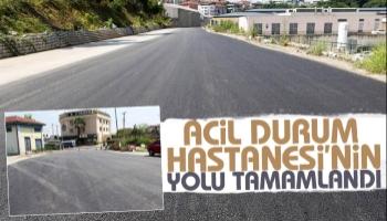 Yeni hastanenin acil yolu tamamlandı