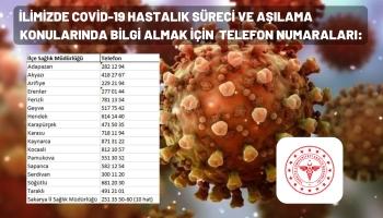 Covid-19 Hakkında Bilgi Almak İçin İletişime Geçin!