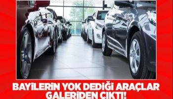 Yok denilen araçlar galeriden çıktı