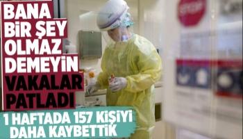 Korona bir haftada 157 kişiyi daha hayattan kopardı