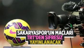 Sakaryaspor'un maçları TRT'den şifresiz yayınlanacak