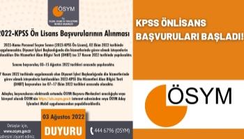 KPSS Önlisans Başvuruları Başladı!