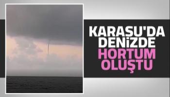 Karasu açıklarında hortum oluştu