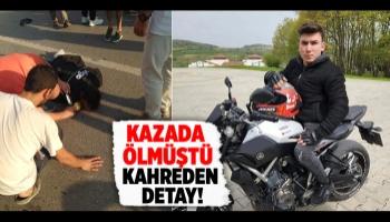 Moto kurye işe başladığı gün kazada öldü