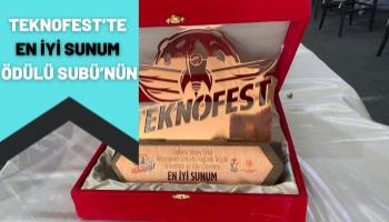 TEKNOFEST’te En İyi Sunum Ödülü SUBÜ’nün