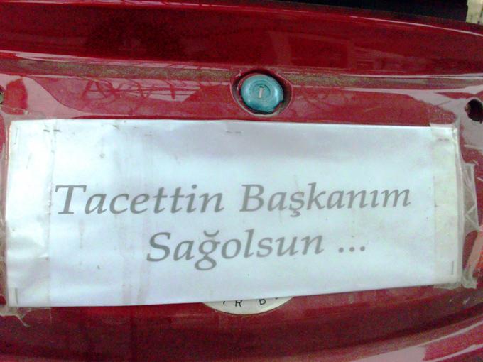 Tacettin Başkanım Sağolsun