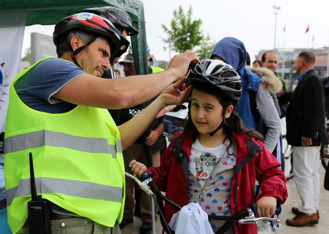 Trafikteki Haftası nedeniyle bisiklet turu gerçekleşti