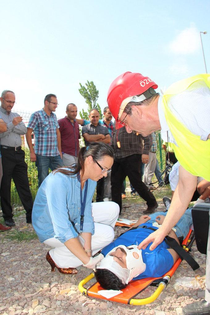 SEDAŞtan yangın eğitimi tatbikatı