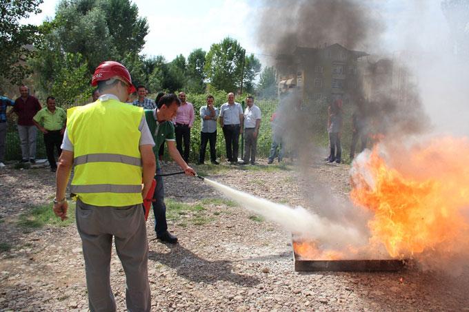 SEDAŞtan yangın eğitimi tatbikatı