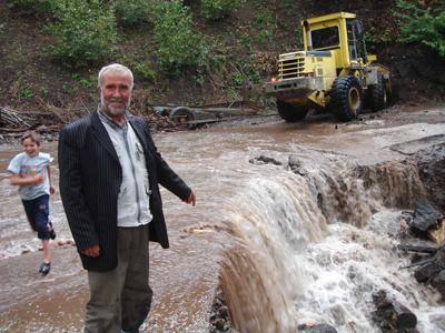 Hendek İlçesi'nde Fırtına