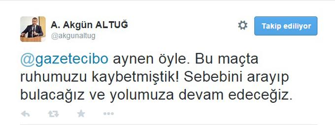 Sakarya BŞBnin Mersin yenilgisi Akgün Altuğu üzdü