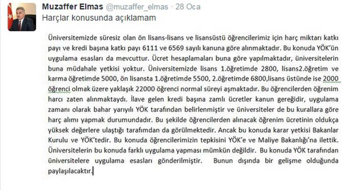 Elmas'tan öğrencilere üslup uyarısı!