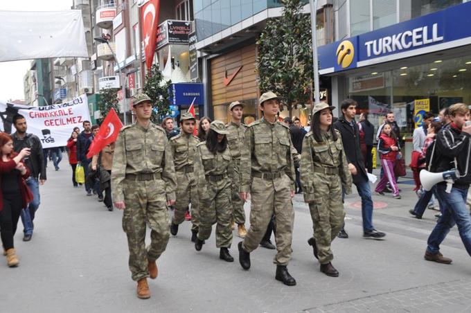 Öğrencilerden Çanakkale Zaferi 100. yıl etkinliği