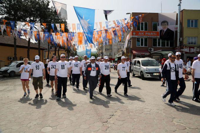 Sapanca'da ilk kez halk koşusu düzenlendi