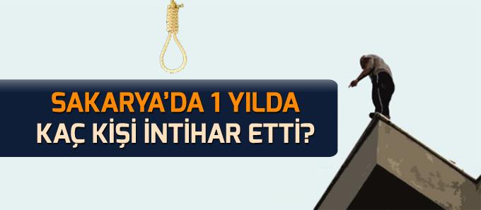 Sakarya'da bir yılda kaç kişi intihar etti?