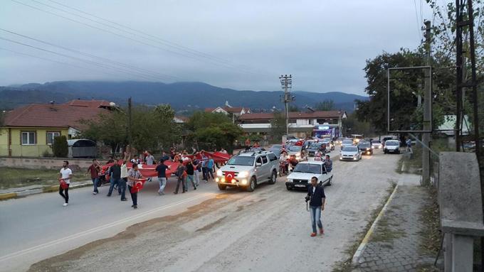 Saldırı Akyazı ilçesinde de protesto edildi