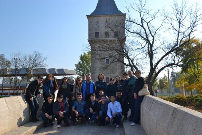 Sakaryalı öğrenciler, Edirne'deki tarihi güzellikleri gezdi