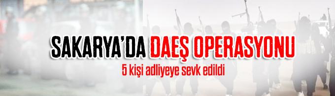 DAEŞ operasyonunda 5 zanlı adliyeye sevk edildi