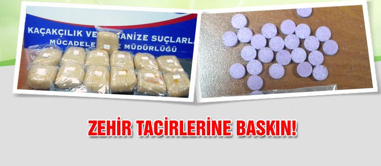 Zehir tacirlerine baskın: 5 tutuklama