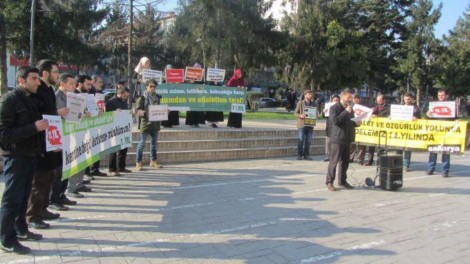 AKM önünde İsrail protestosu