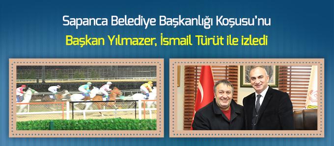 At yarışını Başkan Yılmazer, İsmail Türütle izledi