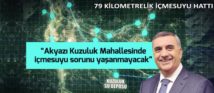 Akyazı'nın içmesuyuna 10 milyonluk yatırım