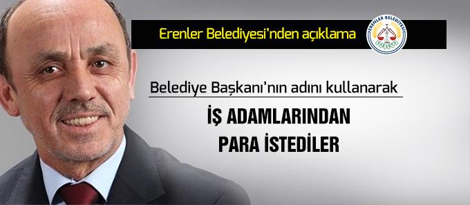 Erenler Belediyesi'nden önemli açıklama