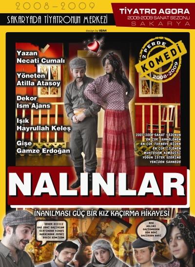 <p><font face="Arial" size="2"><strong>NALINLAR</strong></font></p><p><font face="Arial" size="2">Necati Cumalı, <font color="#333399">&quot;Nalınlar&quot;</font> oyununun yazılışını ş&ouml;yle a&ccedil;ıkladı: <font color="#333399">&quot;Avukattım. Birbiri ardına kız ka&ccedil;ırma davaları alıyordum. Tanıkların kız ka&ccedil;ırma olaylarında sık sık nalınların (ağa&ccedil;tan yapılmış, &uuml;st&uuml; tasmalı, tabanı y&uuml;ksek, ağa&ccedil;tan bir &ccedil;eşit takunya) bulunuş bi&ccedil;imini, zorla ka&ccedil;ırılma ya da g&ouml;n&uuml;ll&uuml; olarak ka&ccedil;ma olarak yorumlamaları dikkatimi &ccedil;ekti...&quot;</font></font></p><p><font face="Arial" size="2">K&ouml;y yaşamını irdeleyen, eğlencesiyle ve d&uuml;ş&uuml;nd&uuml;rd&uuml;kleriyle hepimizi ilgilendiren, 1960'lı yıllarda yazılmasına karşın, sosyal durumumuzun pek de değişmediğini g&ouml;steren, sevginin &ouml;n&uuml;ne her ne şekilde olursa olsun engel &ccedil;ıkarmamak gerektiğini, &ccedil;ıksa da onun bir şekilde aşılacağını sergileyen keyifli bir oyun Nalınlar...</font></p><p><font face="Arial" size="2" color="#333399">2001 yılında kaybettiğimiz şair ve oyun yazarımız Necati Cumalı'nın 1962 yılında yazdığı &quot;Nalınlar&quot;&nbsp; Perde-Siz Sahne Sanatları Derneği katkılarıyla Tiyatro Agora tarafından <strong>16&nbsp;Ocak 2009</strong> Cuma&nbsp; tarihinde <strong>saat:19.30&rsquo;da</strong>&nbsp; AKM Tiyatro Salonu'nda sahnelenecek.</font><font face="arial,helvetica,sans-serif" size="2"></font></p>