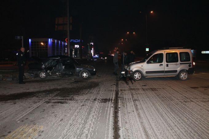 AVM yolunda korkutan kaza