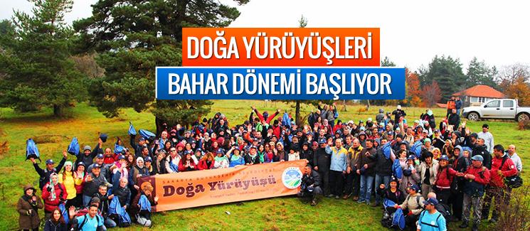 Doğa yürüyüşlerinde bahar dönemi başlıyor