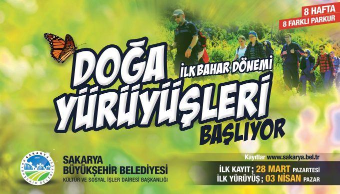 Doğa yürüyüşlerinde bahar dönemi başlıyor