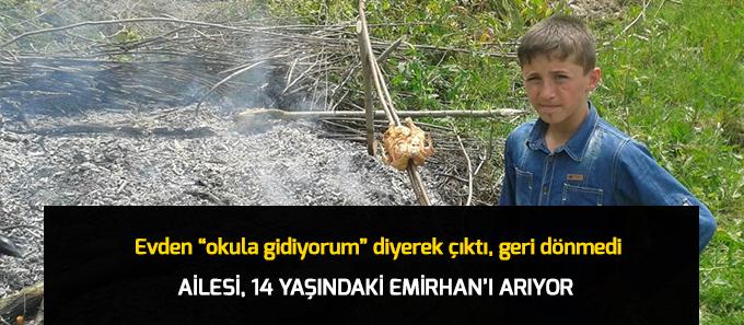 Evden "okula gidiyorum" diyerek çıktı...