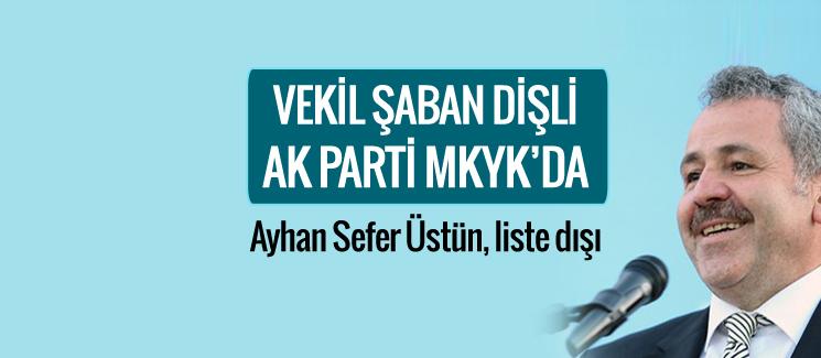 Vekil Şaban Dişli, AK Parti MKYK'da