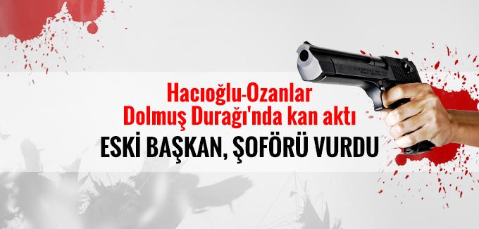 Dolmuş durağında kan aktı