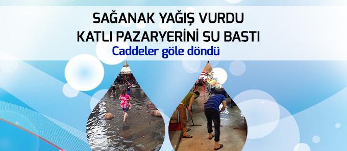 Sağanak yağış vurdu