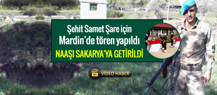 Şehit Samet Şare için Mardin'de tören düzenlendi