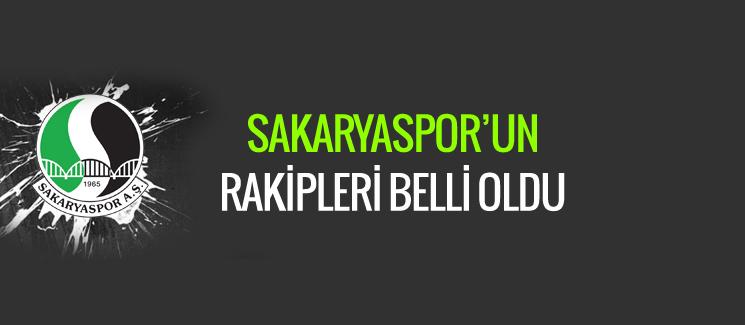 Sakaryaspor'un rakipleri belli oldu